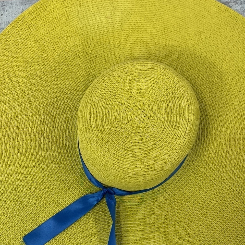 San Diego Hat Company Green Straw Giant Floppy Sun Hat - Picture 4 of 8